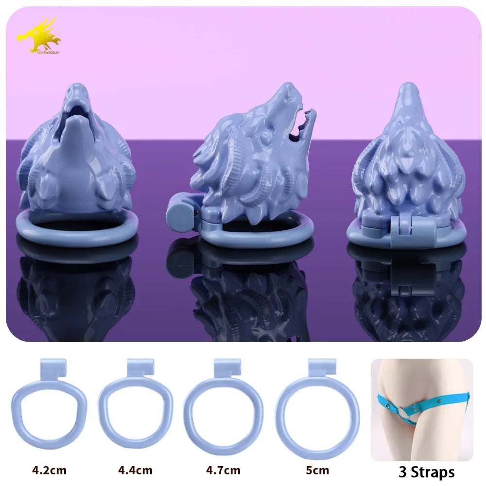 New ABS Chastity Cage Male Flat Cock Cage Penis Ring Slave Bondage SM Sissy Gay Penis Devices Adult Sexy Toys For Men