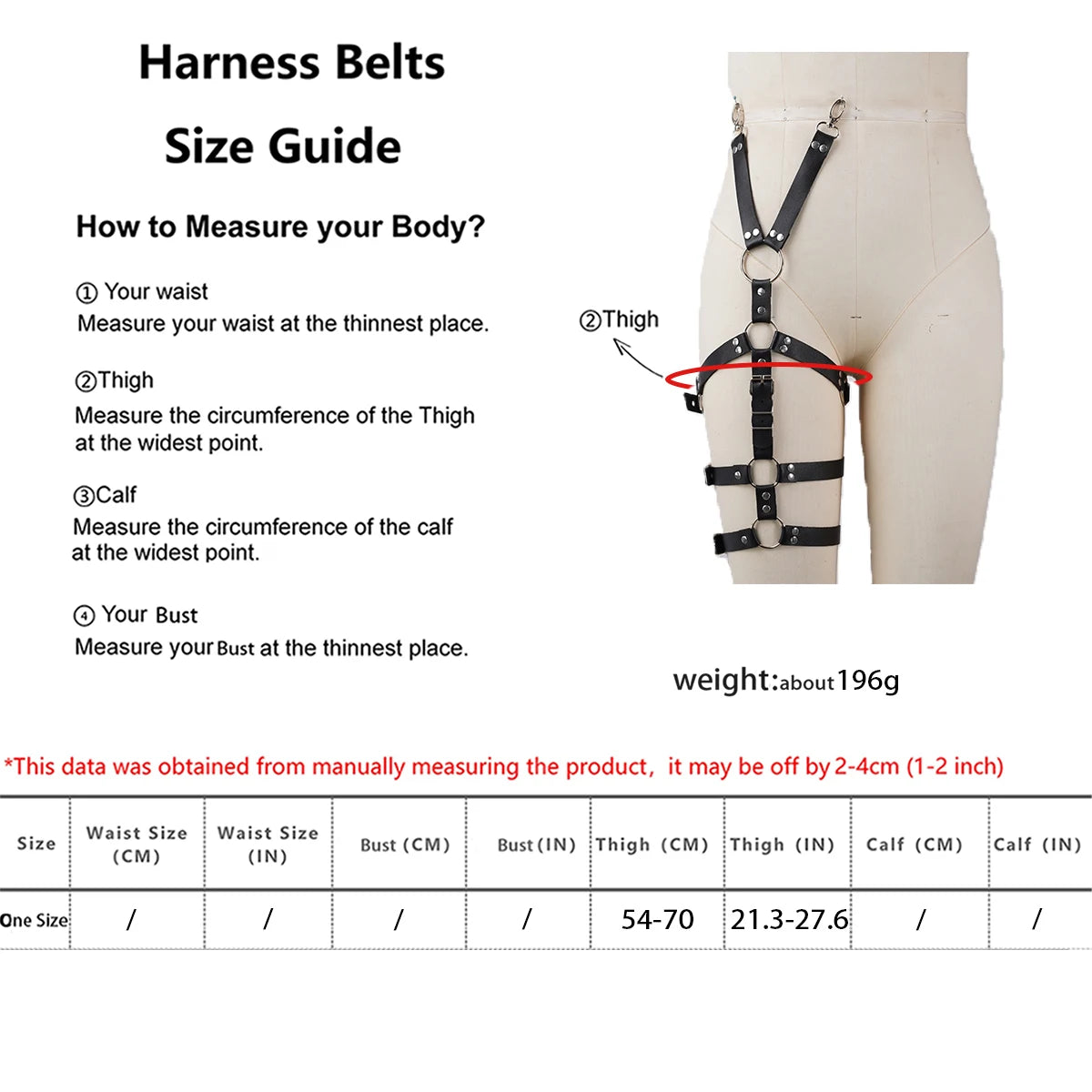 Women's sexy leg straps, leather underwear, BDSM bound thigh straps, punk side straps, fetish gothic clothing, exotic accessorie