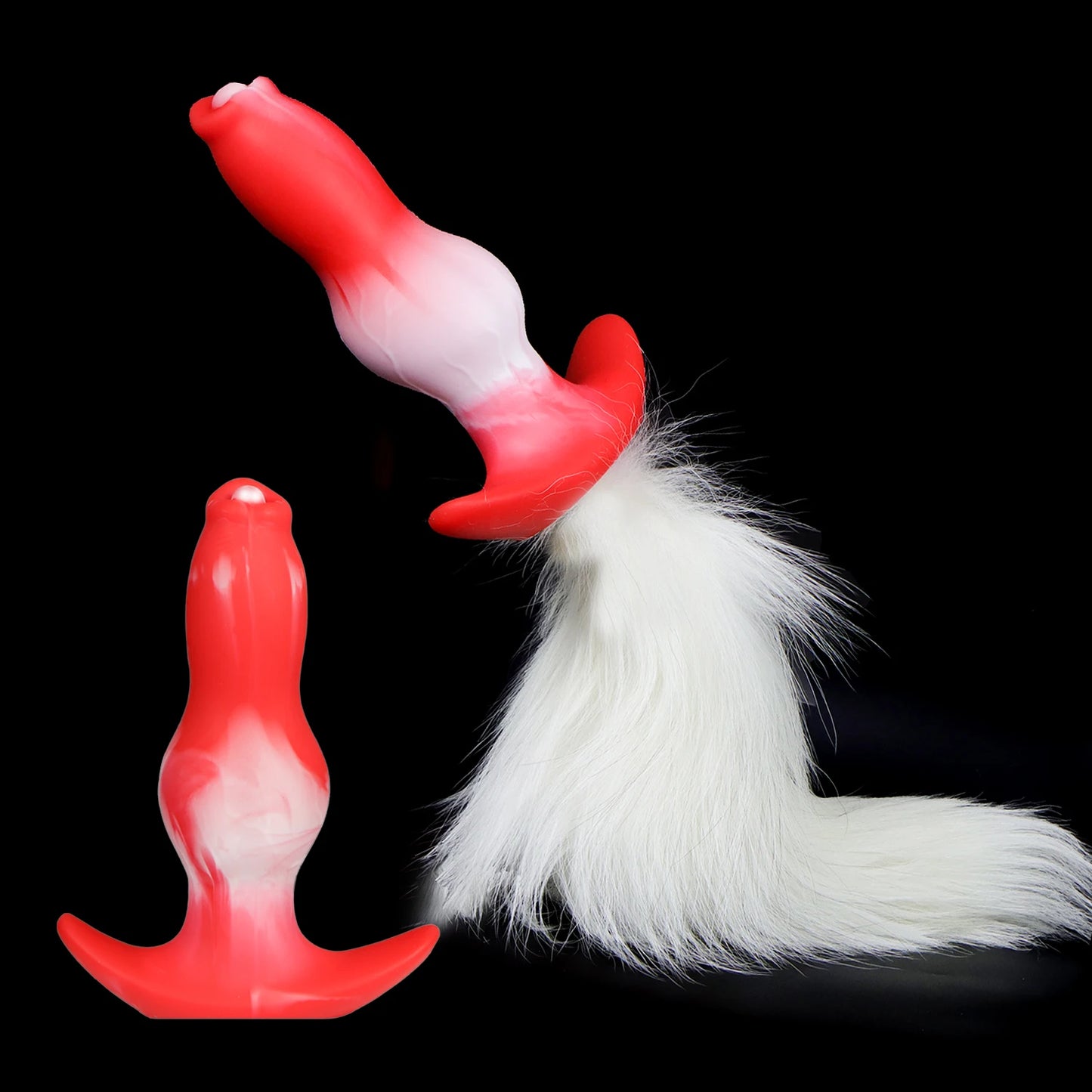 Dog Anal Plug with Tail BDSM Adult Sex Game Cosplay 18+ Anal Dildos for Women Men Silicone Soft Butt Plug Gay Sex Toys for Party