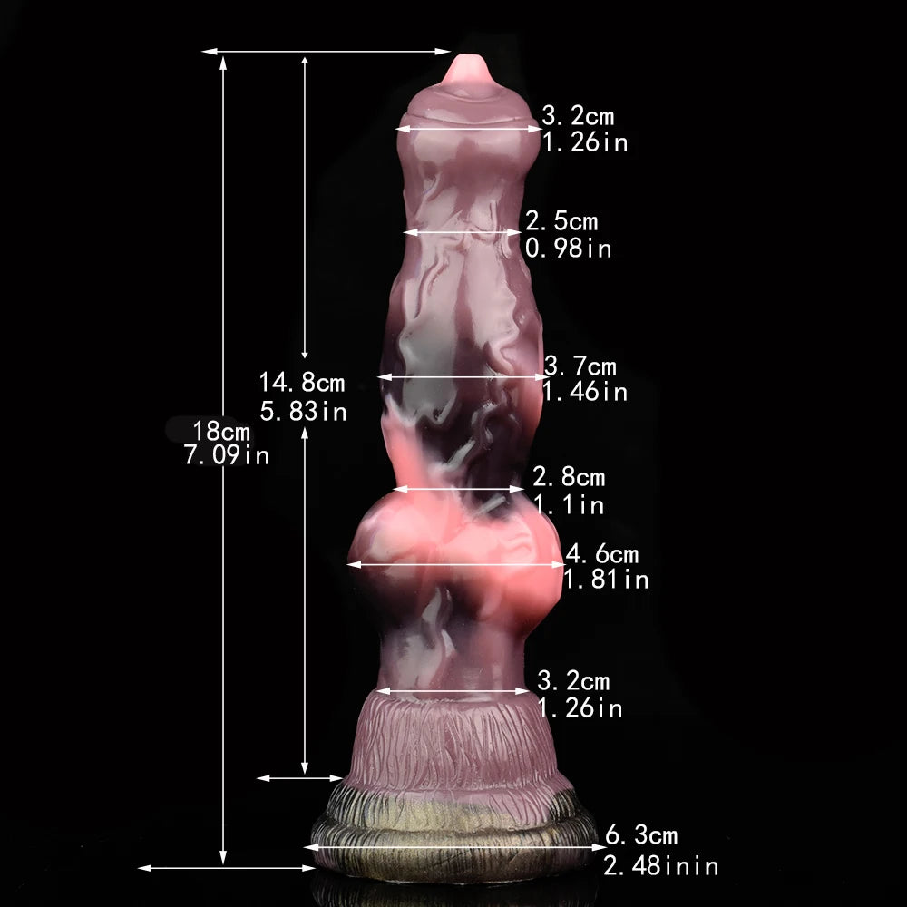 ASHBURN FERAL MUSTANG – Long Squirting Silicone Dildo with Suction Base