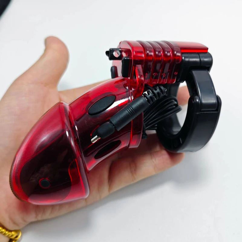 E stim Toys for Men,BDSM Electro Shocker Shock CB6000 Chastity Cock Cage,Electric Sex Penis Ring,Electrostimulation Cock Ring