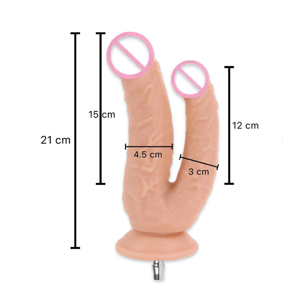 ROUGH BEAST Vac-u-lock Plug Double Dildos for Sex Machine Masturbation Machine Attachment for Women Sex Toy Strap on Two Dildo