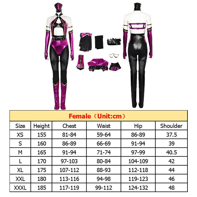 Kitana Mileena Katana Cosplay Game Mortal Cos Kombat Jumpsuit Mask Costume Women Swimsuit Bikini Halloween Carnival Party Suit