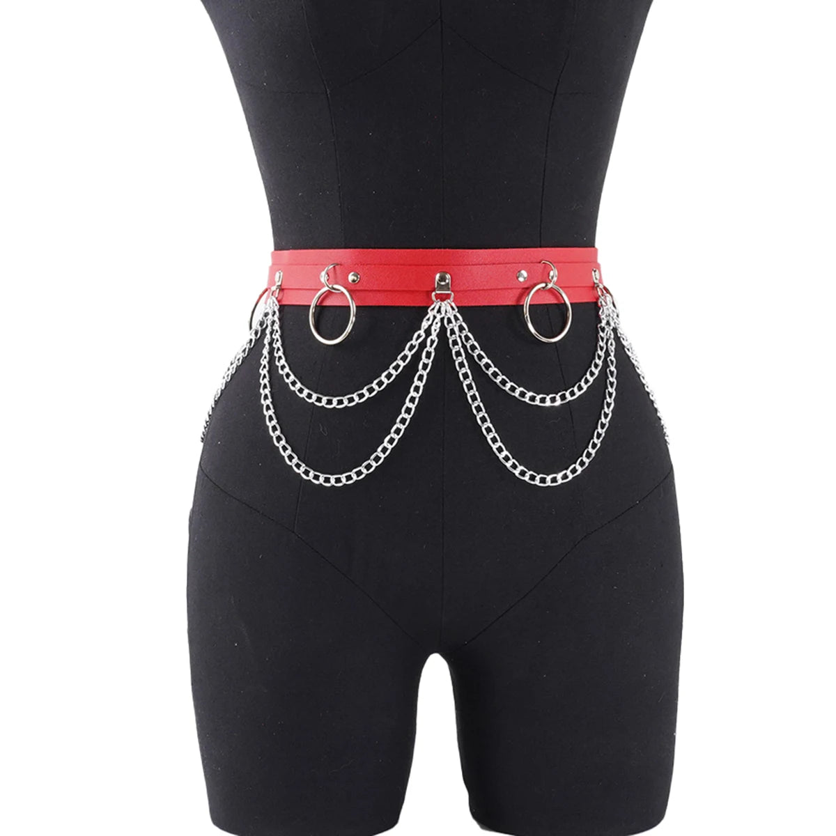 Women Sexy garter Belt Leather Harness Waists Leg Harness Gothic Jewelry Body Chain Punk Leather Gothic Waist Belt Clothing Acce