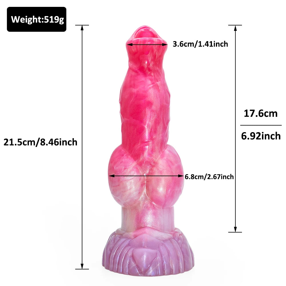 ASHBURN Multicolor 7-8IN SEA CREATURE DILDO