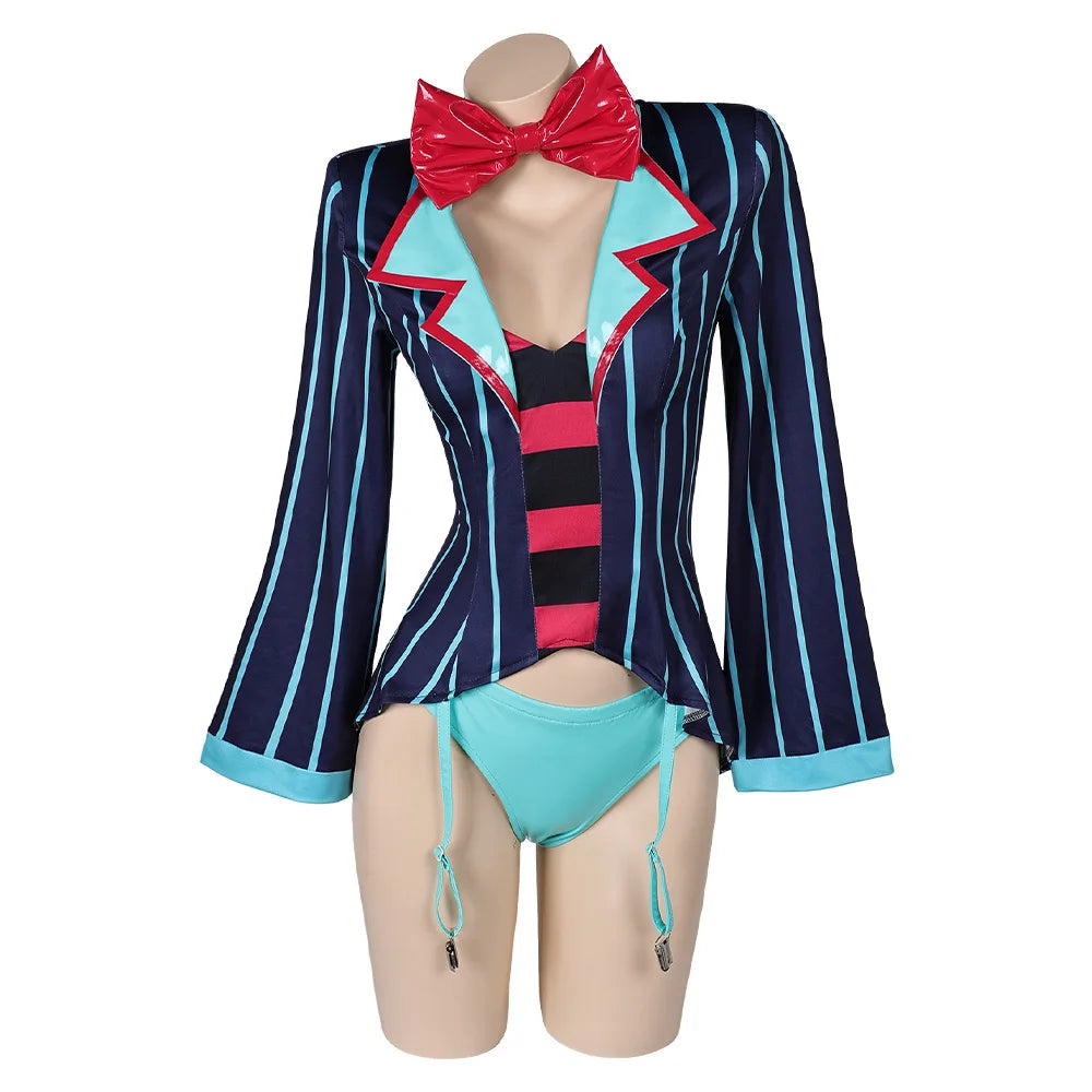 Vox Lingerie Cosplay Hat Cartoon Swimsuit Bikini Costume Tie for Women Adult Outfits Halloween Carnival Party Roleplay Suit