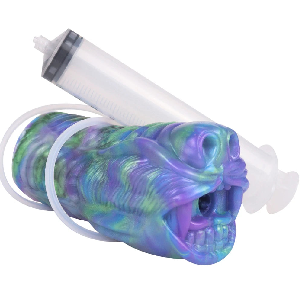 ASHBURN Silicone variety Fantasy MONSTER Realistic Ejaculation Pussy Male Masturbator Squirting Liquid Silicone Sex Toy For Men