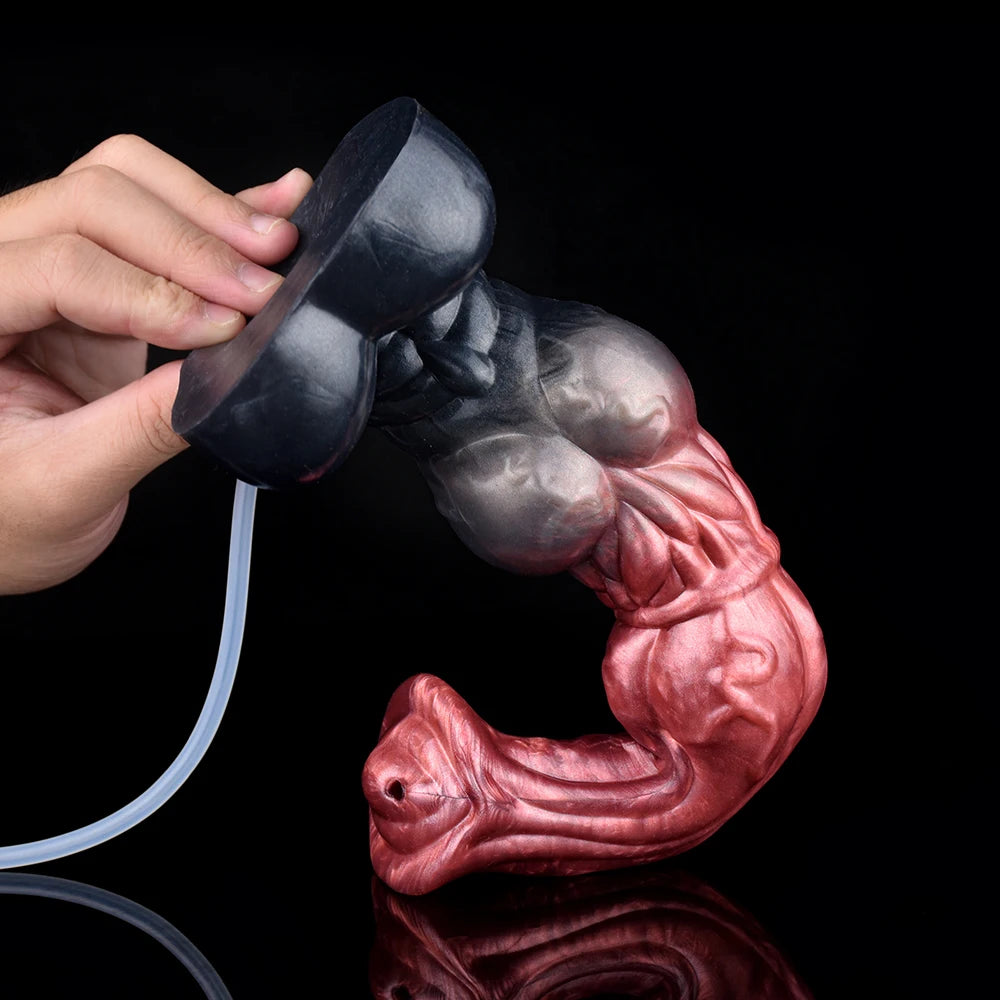 ASHBURN FERAL MUSTANG – Long Squirting Silicone Dildo with Suction Base