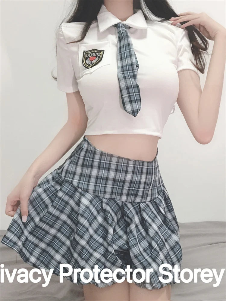 Cosplay Sexy Shoolgirl Nightdress Erotic Lingerie Porno Sexy Women's Underwear Student Sexy  Outfit Babydoll Role Play Costume