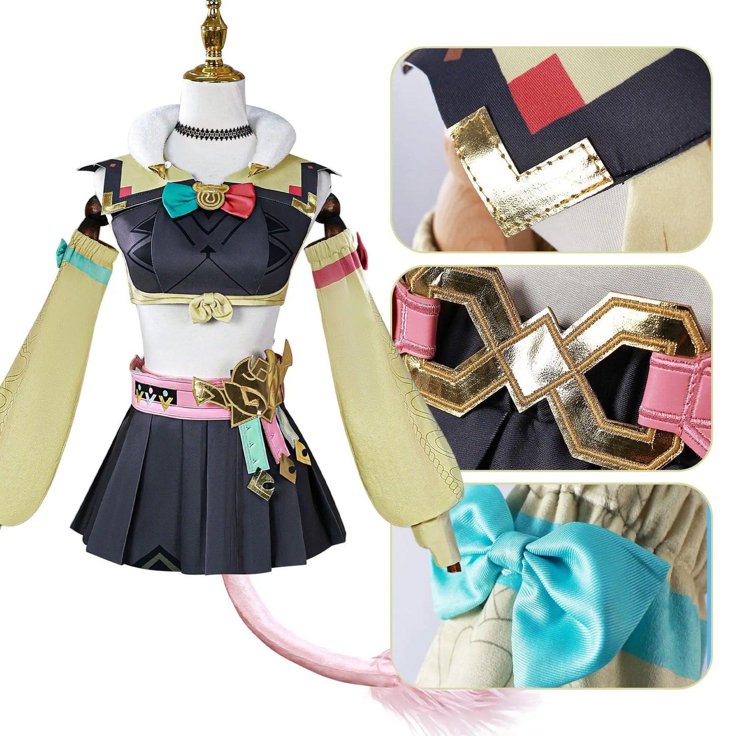 Varesa Cosplay Game Genshin Impact Costume Outfit Cosplay Dress Carnival Halloween Comic Animation Party Clothing Wig Shoes Suit