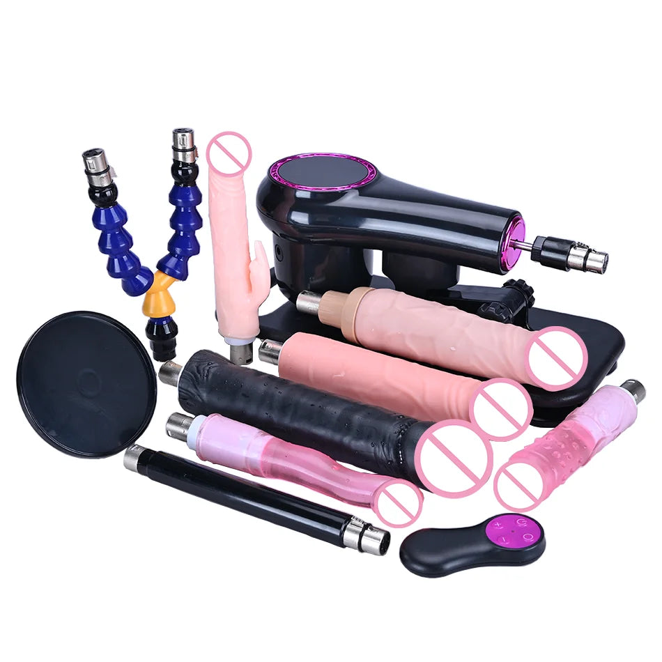 ROUGH BEAST New Sex Machine with 3XLR Attachments Automatic Telescopic Wireless Masturbation Machine for Women and Men Sex Toys