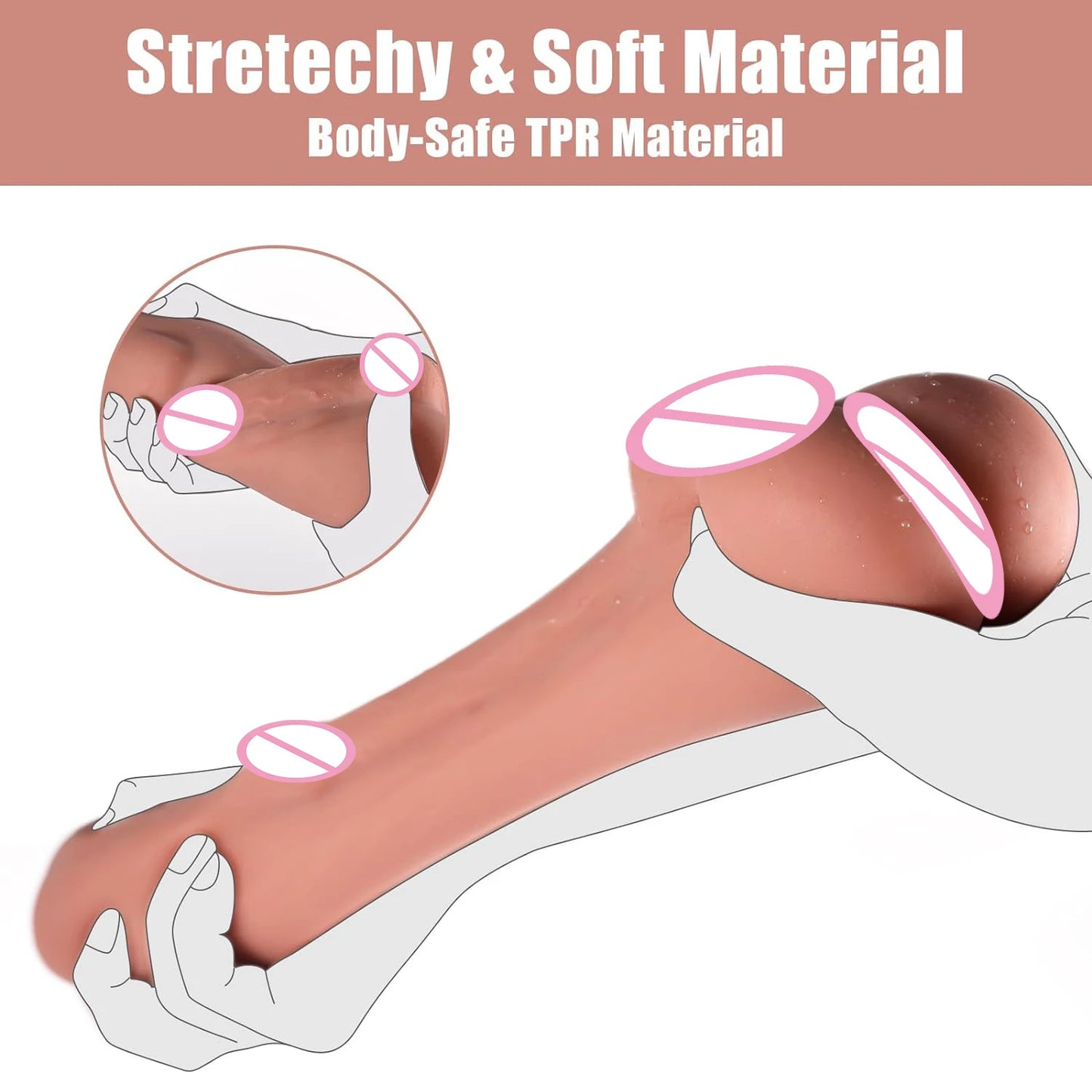 HESEKS Realistic Anal Male Masturbator with Big Anus for Men Portable Love Doll Male Sex Toys for Gay 18+ grinder