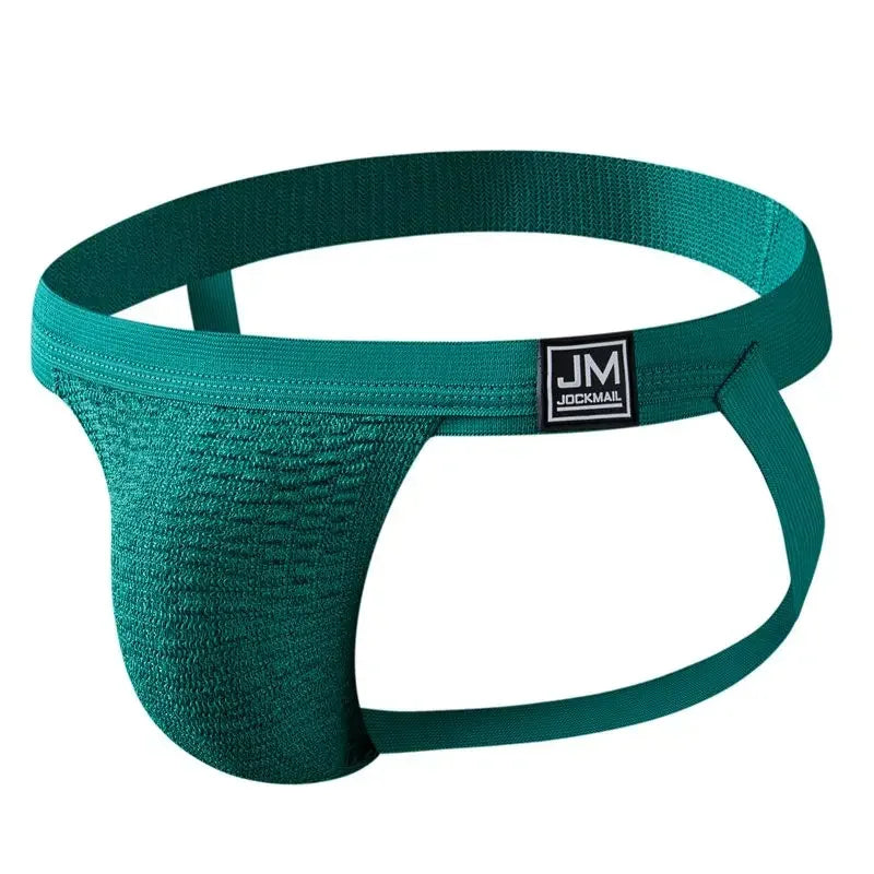 Sexy Men Underwear Brief Underpants Rainbow Gay Men's Jockstrap Bikini Slip Men's Tanga String Thong Breathable or As Swimwear