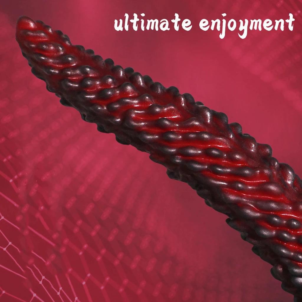 New Alien Tentacle Anal Plug Long Thick Dildo Spiral Silicone Large Butt Plug Suction Cup Anal Toy Adult Toy Men Women S- 8.39in M-11.34 in