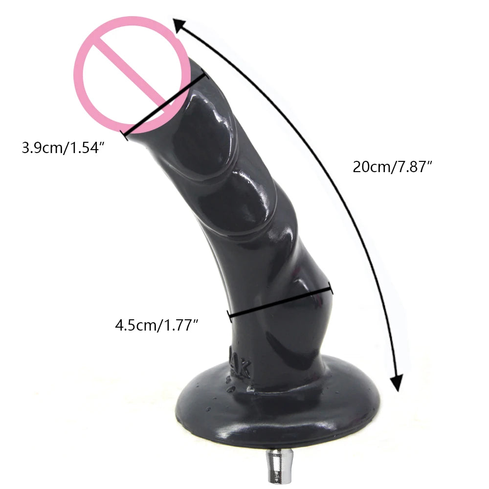 ROUGH BEAST Sex Machine Black Dildos Attachment for Vac-U-Lock Masturbation Machine Anal Plug Automatic Sex Toy Accessories