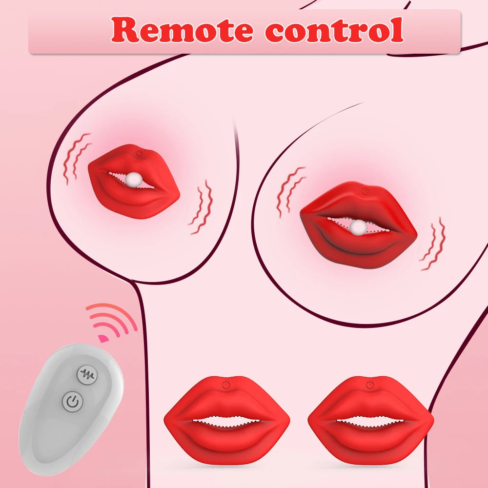 Nipple sex toy, invisible vibrator - remote control , 9 vibration modes, BDSM adult sexy toy for Women Couples Pleasure