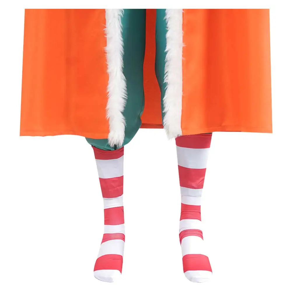 Disguise Clown Buggy Cosplay Hat Tie Coat Pants Clothing Anime Pirate Costume Adult Men Roleplay Fancy Dress Up Party Clothes