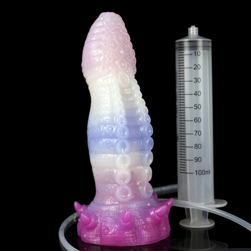 Ashburn Soft Silicone ButtPlug Tentacle Fantasy Dildo Squirting Sex Toy For Adult 18+ With Many Small Sucker Octopus Flirt Massager