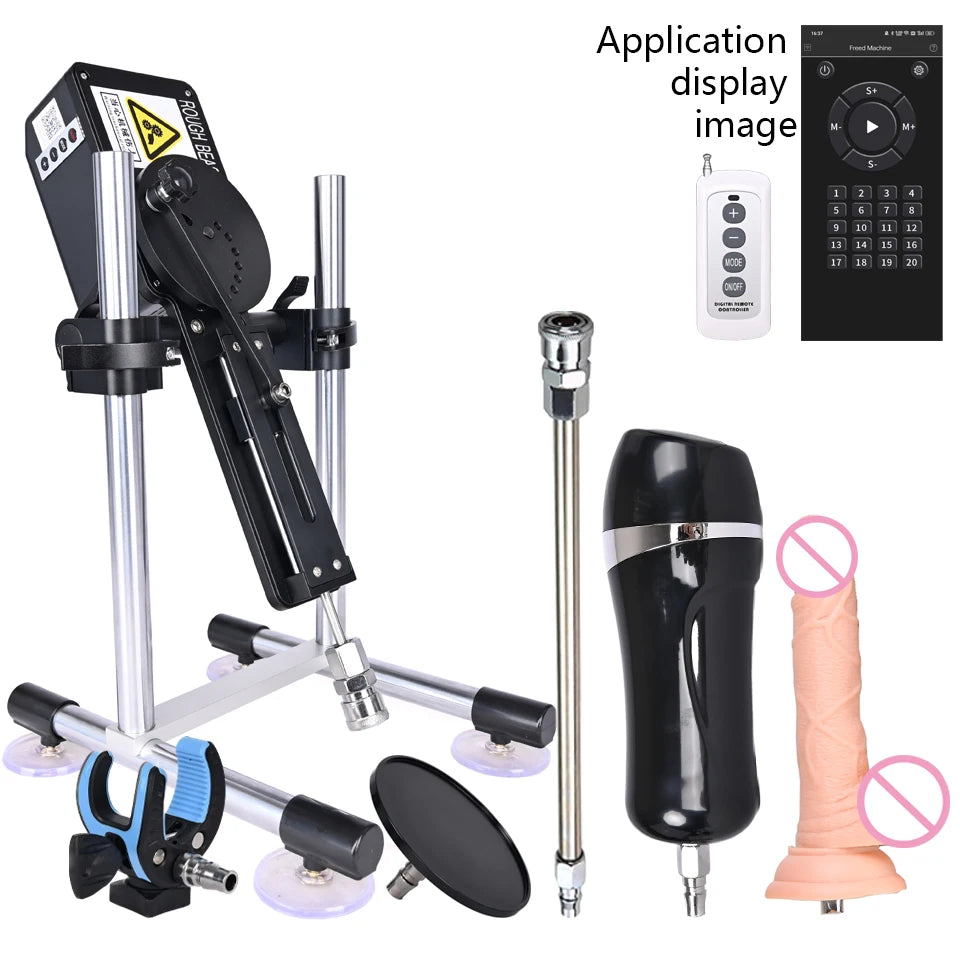 ROUGH BEAST Automatic Sex Machine for Women APP Control 70W Power Man Masturbation Machine with Vac-U-Lock Dildo Attachment Toys