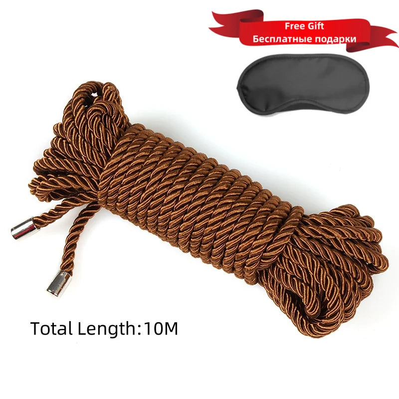 ASHBURNS Exotic Shibari Accessories of Handcuffs Bondage Soft Rope for Men Women Fetish Slave Role Play Binder Restraint Touch Tie Up Fun