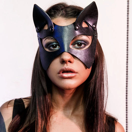 Women's Fashion Black Mask Gothic Halloween Masks Party Party Cat Masks Bold Women's Costume Face Accessories Valentine's Day Gi