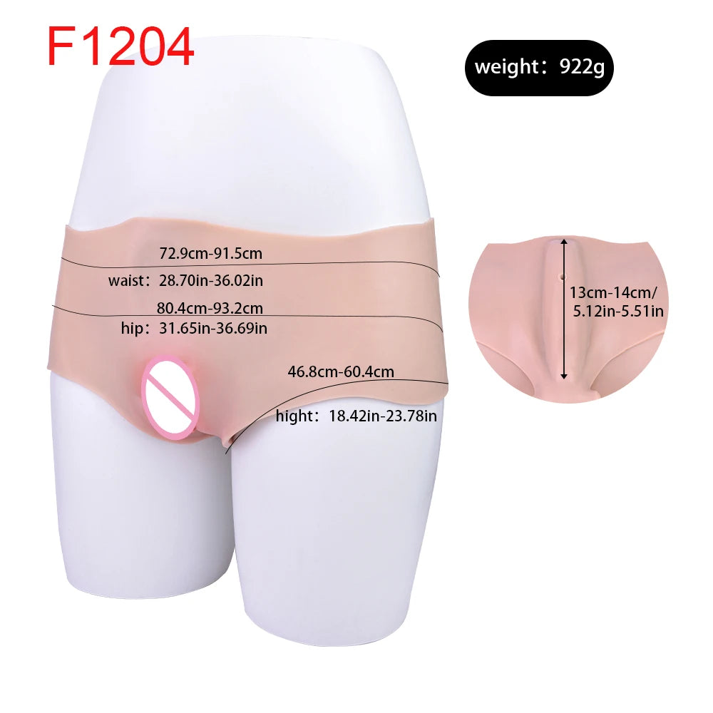 VOID SKIN: HEXED CURVE – Fake Vagina Gaff Briefs with Hip Enhancement