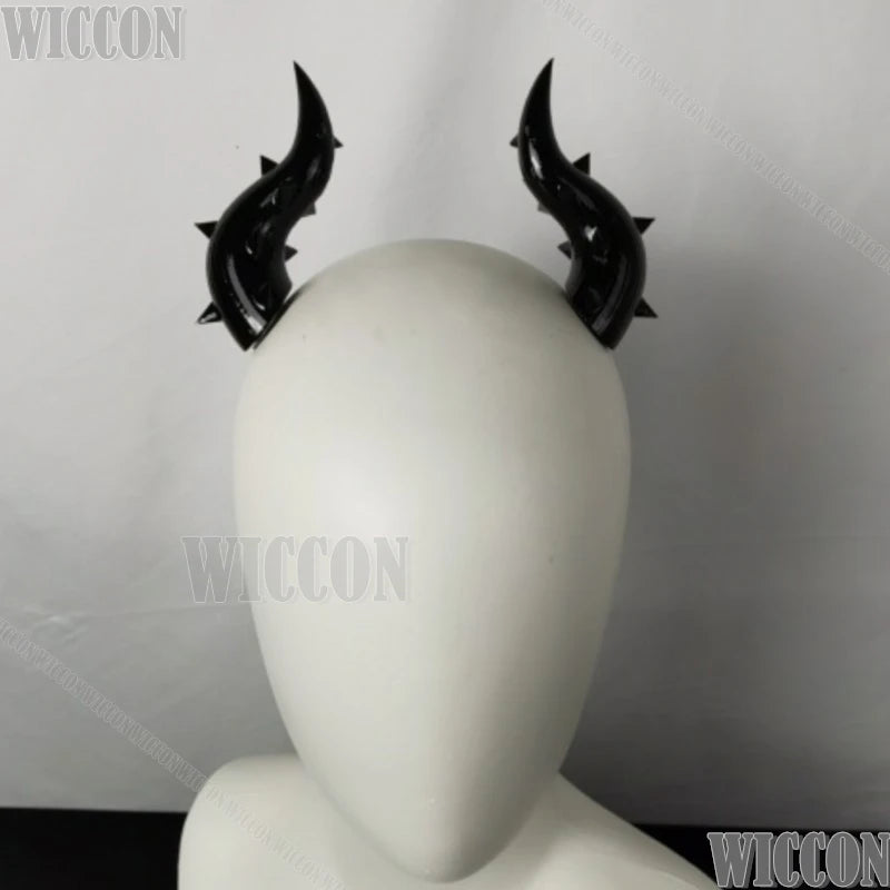Beast Furry Head Horns Devil Corner Dark Lolita Hair Accessories Spicy Girl Furry Cosplay Holloween Women Men Gifts Customized