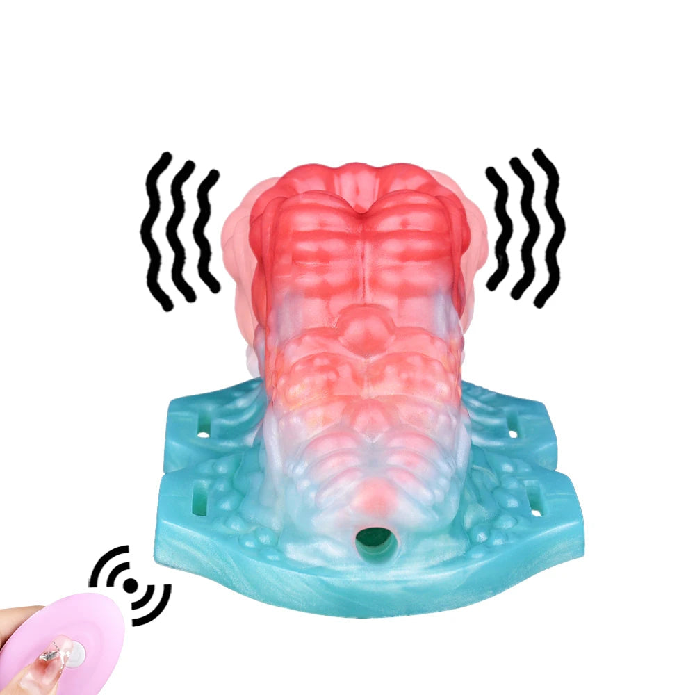 ASHBURN Fantasy Liquid Silicone Vibrator Sex Grinder Granule G-spot Stimulate Clitories Anal Massage Foreplay Sex Toy for Women Men