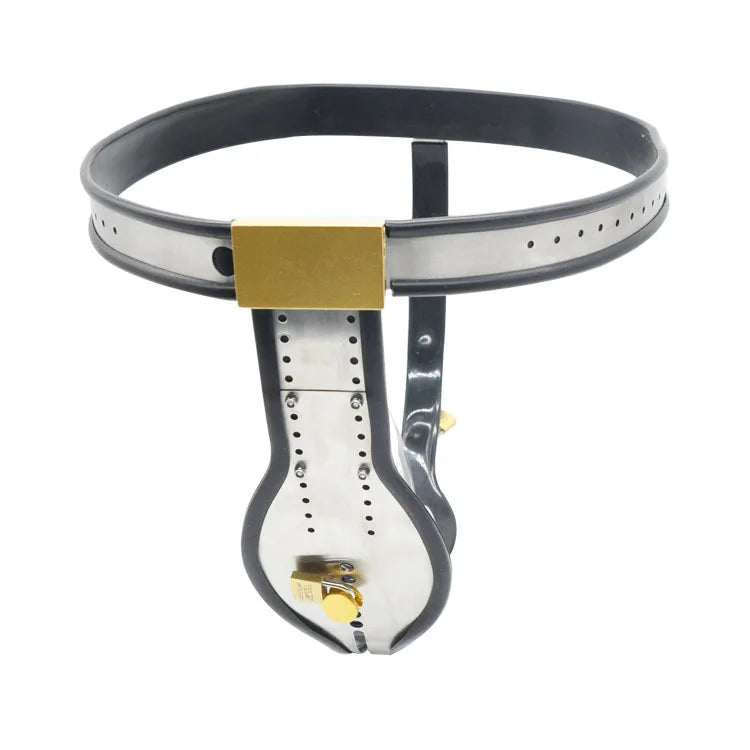 Male Fully Adjustable T-Style Stainless Steel Chastity Belt Device Wit Invisible Cock Penis Cage Bondage Bdsm Adult Sex Toy A182