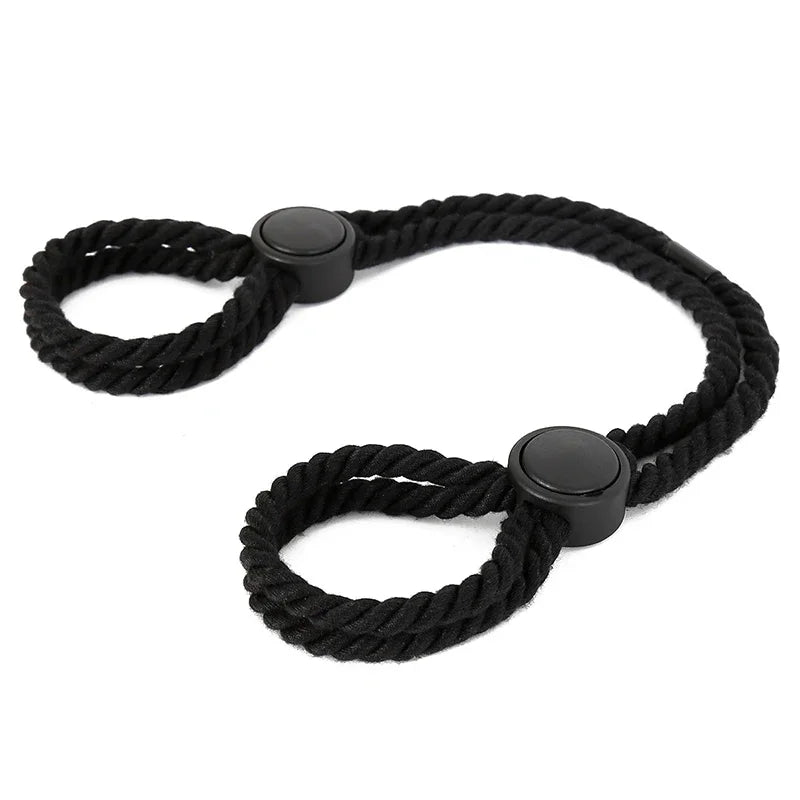 SM Handcuff Ankle Cuff Bondage Sets Adjustable BDSM Hand Leg Restraint Sex Ropes Couple Adult Restraint Sexope Female Slave Play