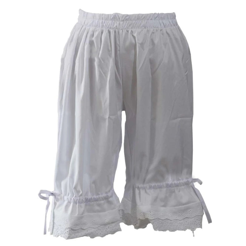 Short Pants Summer lace Women Shorts Fashion Female Wide Leg Pants Casual Loose  Elastic Wasit Shorts