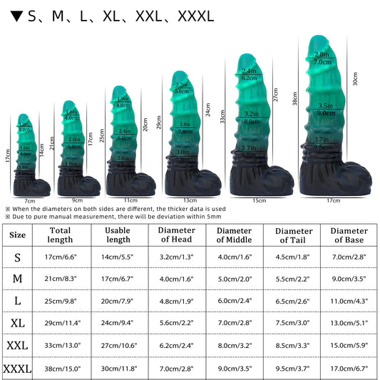 MEMPHIS TO S-3X MONSTER  Knot Big Dildo Horse Penis Bumpy Stimulate Fantasy Sex Toys For Women Prostate Massage Anal Plug