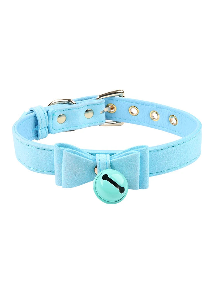 Erotic Bell Neck Collar Bondage Chain BDSM Fetish Stimulation Flirting Neck Strap Harness Sex Toy For Couple Cosplay Adult Games