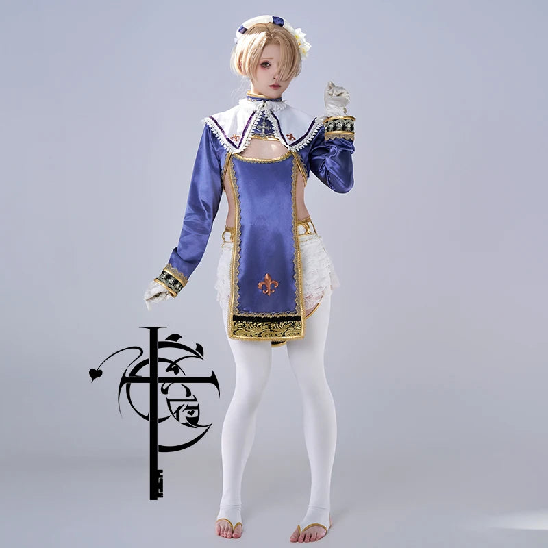 Anime Cosplay Fate Joan of Arc Costumes Jeanne D'Arc CosplayHalloween Costumes Nun Costume with Hat Teenage Cosplay