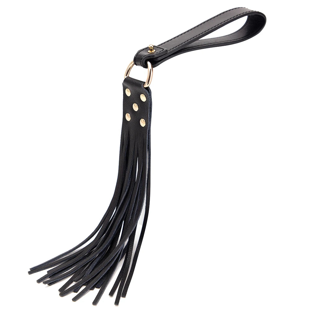 Erotic Bed Bondage Kits Slave Restraint Bondage Set Genuine Leather Collar Gag Whips Handcuffs Adult Sex Toys For Women Couples