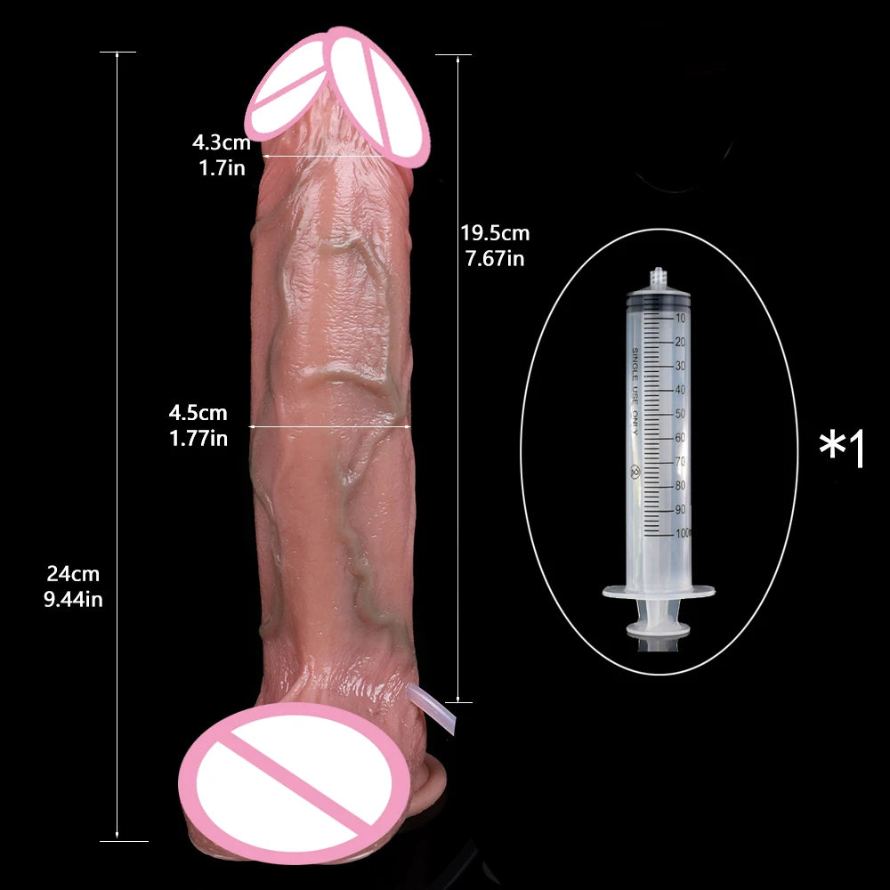 ASHBURN BLOODLINE RITE – Suction Squirting Dildo with Foreskin Detail