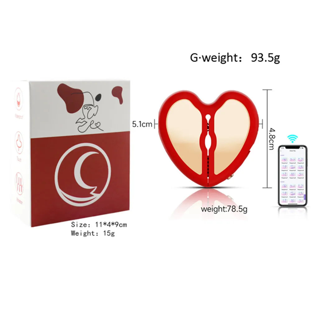 App Remote Control Nipple Clamp Vibrator Adult Sex Toys Nipple Stimulator Breast Massager BDSM Fetish Flirting Kinky for Women