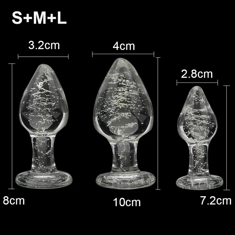 ASHBURN Luminous Glass PLUG for Adults Erotic Toys Crystal Jewelry