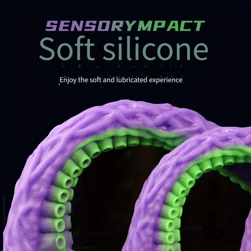 Soft  Silicone  Tentacle Dildo Sex Toys Realistic Octopus Fake Penis Adult Fantasy Anal Plug Holder Masturbation Massage Tool