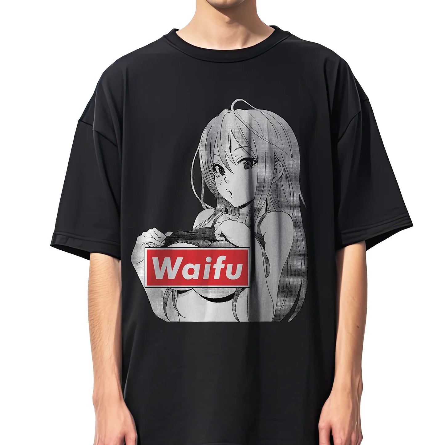 Anime Hentai Waifu Kawaii Girl Men Women Unisex Harajuku T-Shirt Ropa Hombre Streetwear Cotton T Shirts Tops Tees