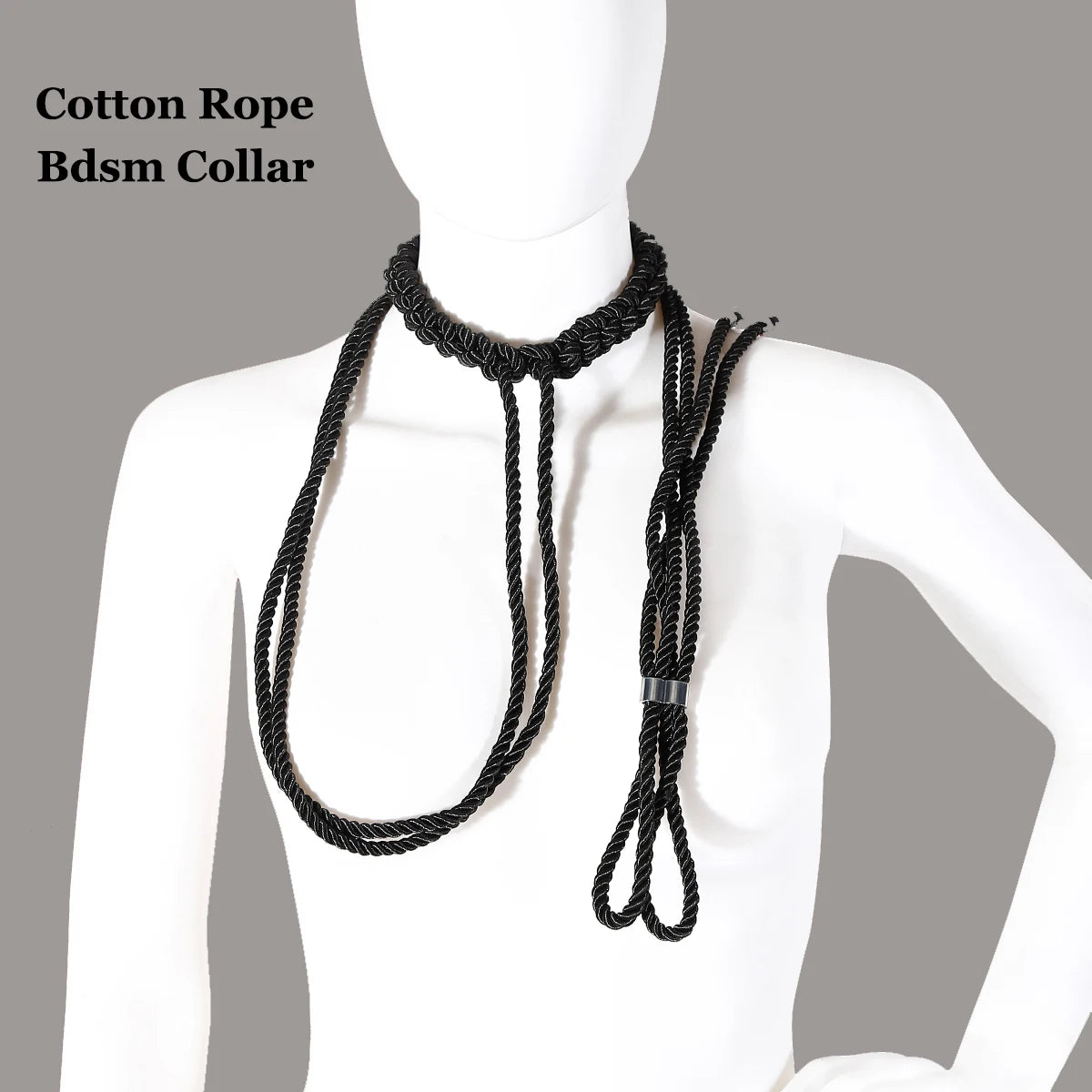 Sex Bdsm Collar Traction Rope Adjustable Cotton Rope Slave Collars Bdsm Bondage Collar Sex Toys For Woman Restraints SM Product