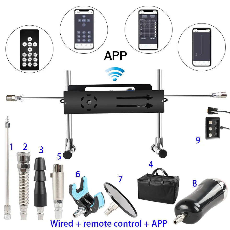 NEW Wireless APP Sex Machine with Amazing Features,Powerful,All Angle Adjustable,No Moveback Machine,200W motor, stroke 15cm