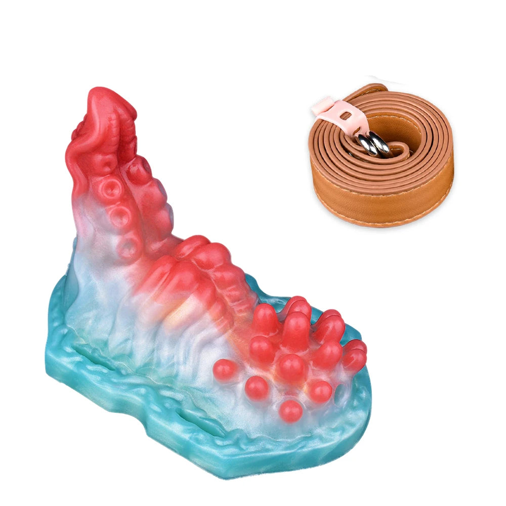 ASHBURN Wireless Control Silicone Octopus/Granule Sex Grinder Strapon Grinding Hump Friction Vibration Massage Female Masturbation