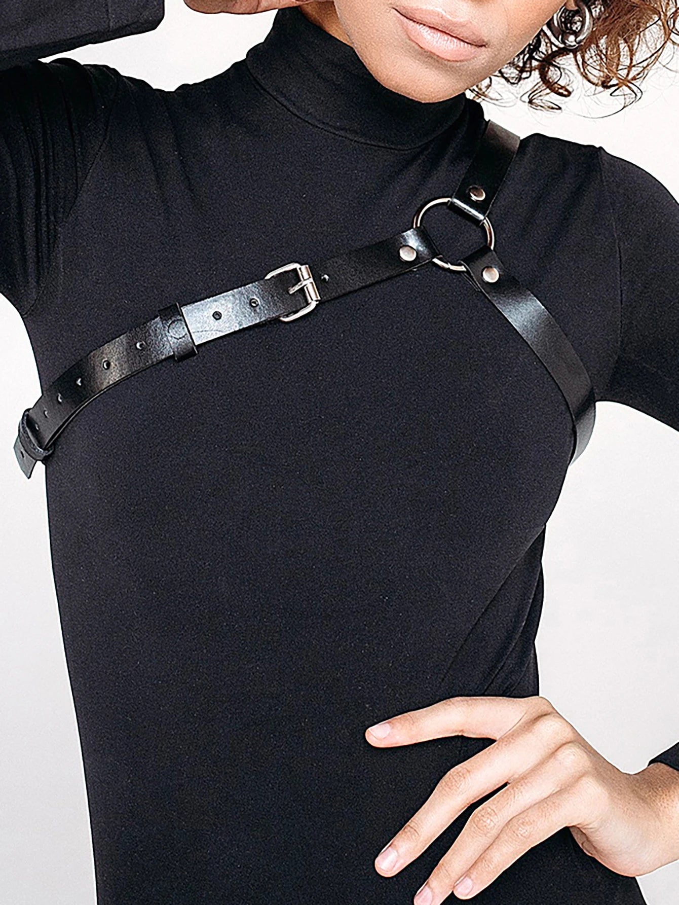 Women Fashion Harness Belt Chest Harness Corset Leather Lingerie Bondage Lingerie Goth Fetish Clothing Harness Women Accessorie