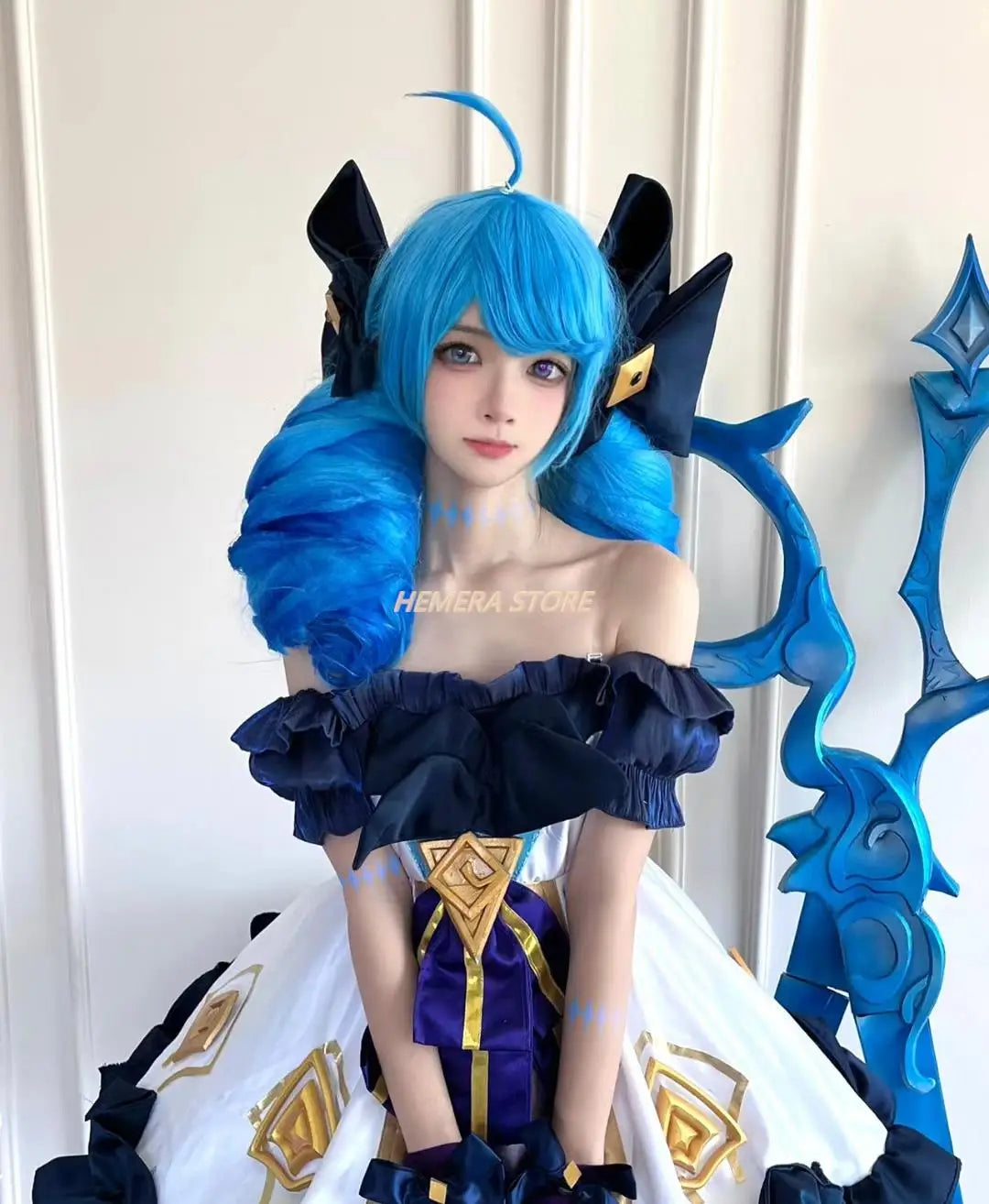 Game LOL Gwen Cosplay Costume Game Cos LOL Cosplay New Hero Gwen Gothic Dress Lolita Costume And Cosplay Wig Role Play Sets