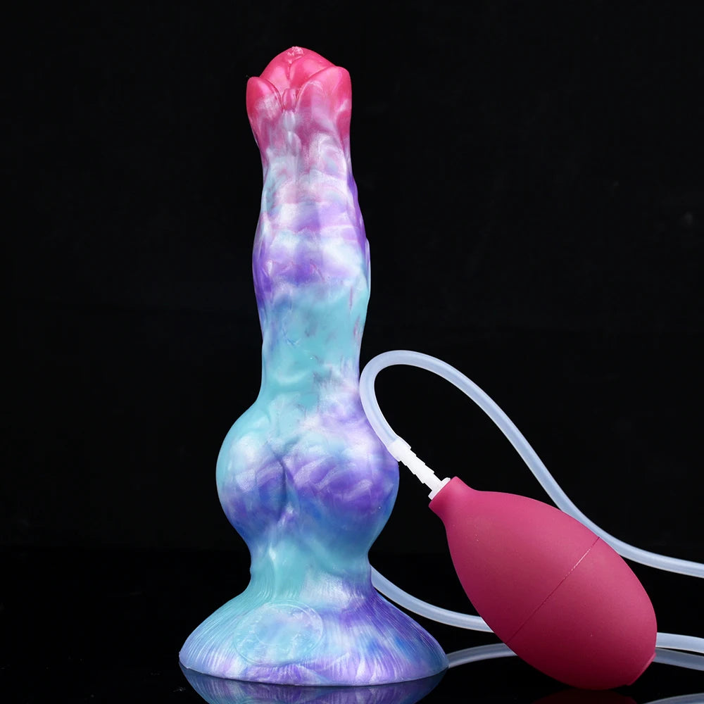 ASHBURN Ejaculation Large Knot Silicone with Squirting Function Strong Sucker