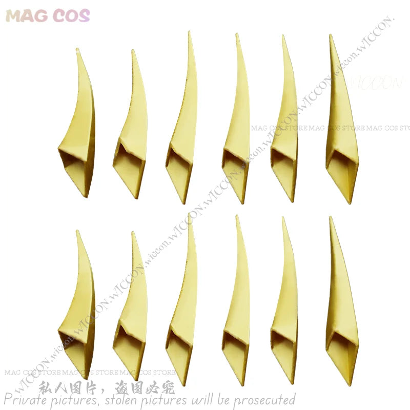 Alastor Cosplay Halloween Costume Gloves Claws Fingernail Anime Cosplay Pink Red Blue Yellow Prop Comic-Con Disguise Cartoon