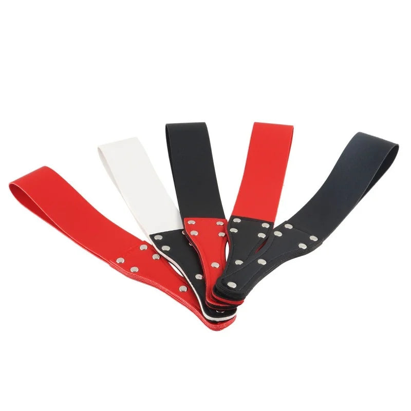 2Pcs/Set Leather Spanking Paddle Eye Mask Fetish Beat Bdsm Kit Submissive Slave Sex Toys Adult Games Flirt Whip Flogger Slapper