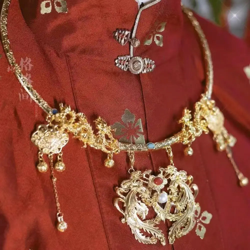 Heavenly Officials Bless Crown Prince Joy God Yue Shen's Wedding Dress Hair Crown Xie Lian Hair Crown Cosplay Han Fu Halloween