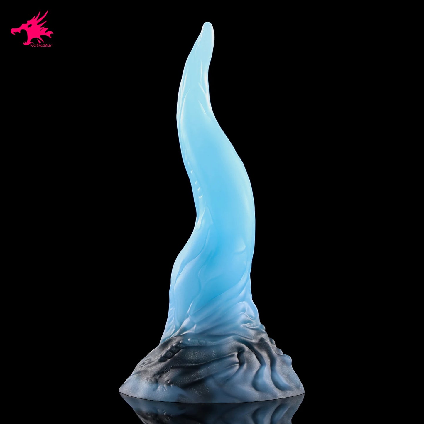 35CM Blue/Black Silicone huge small-xl monster